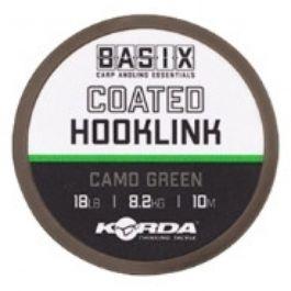 Korda Basix Coated Hk Lk 18lb 10m Kbx010