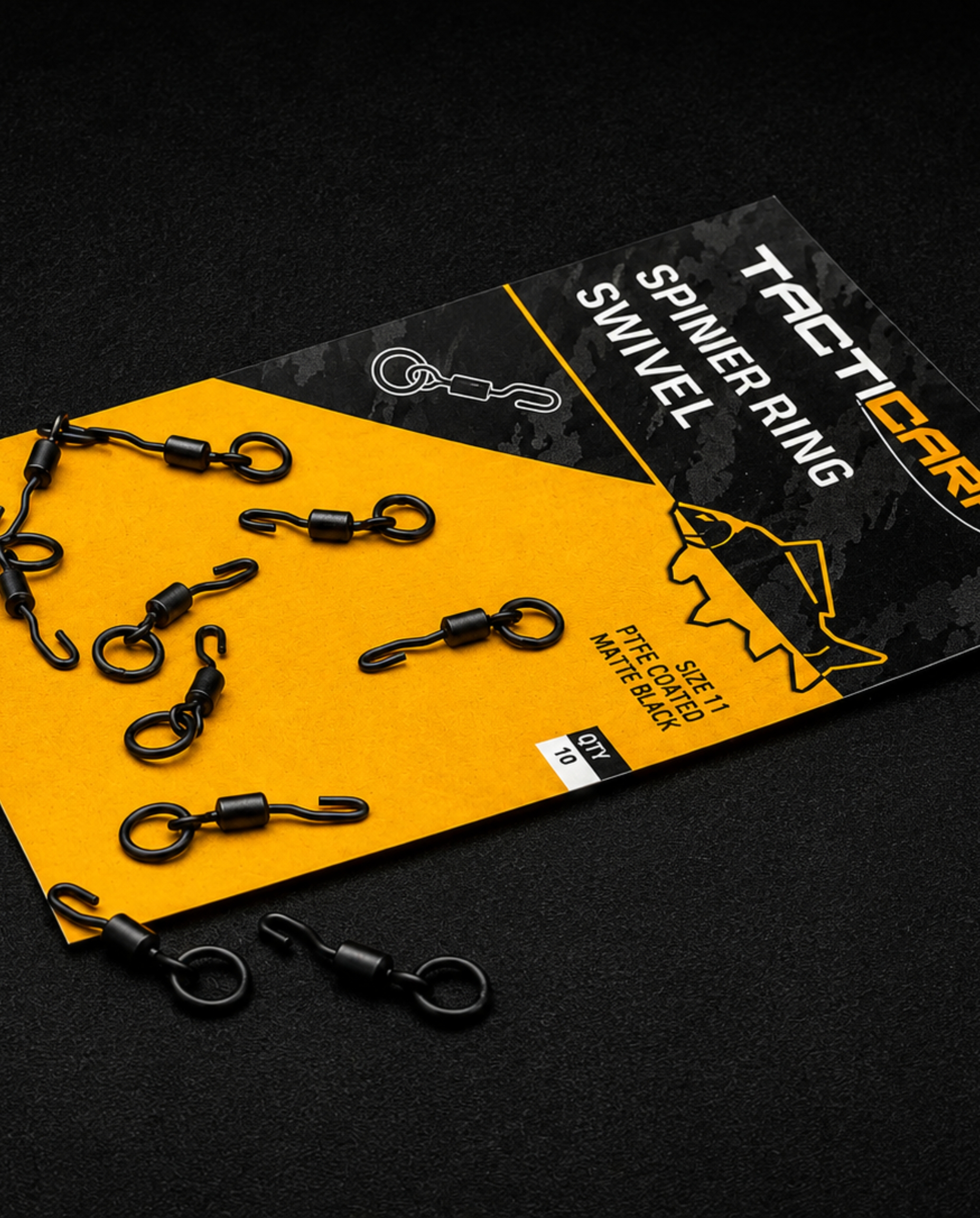 Spinner ring swivel S11 matte black